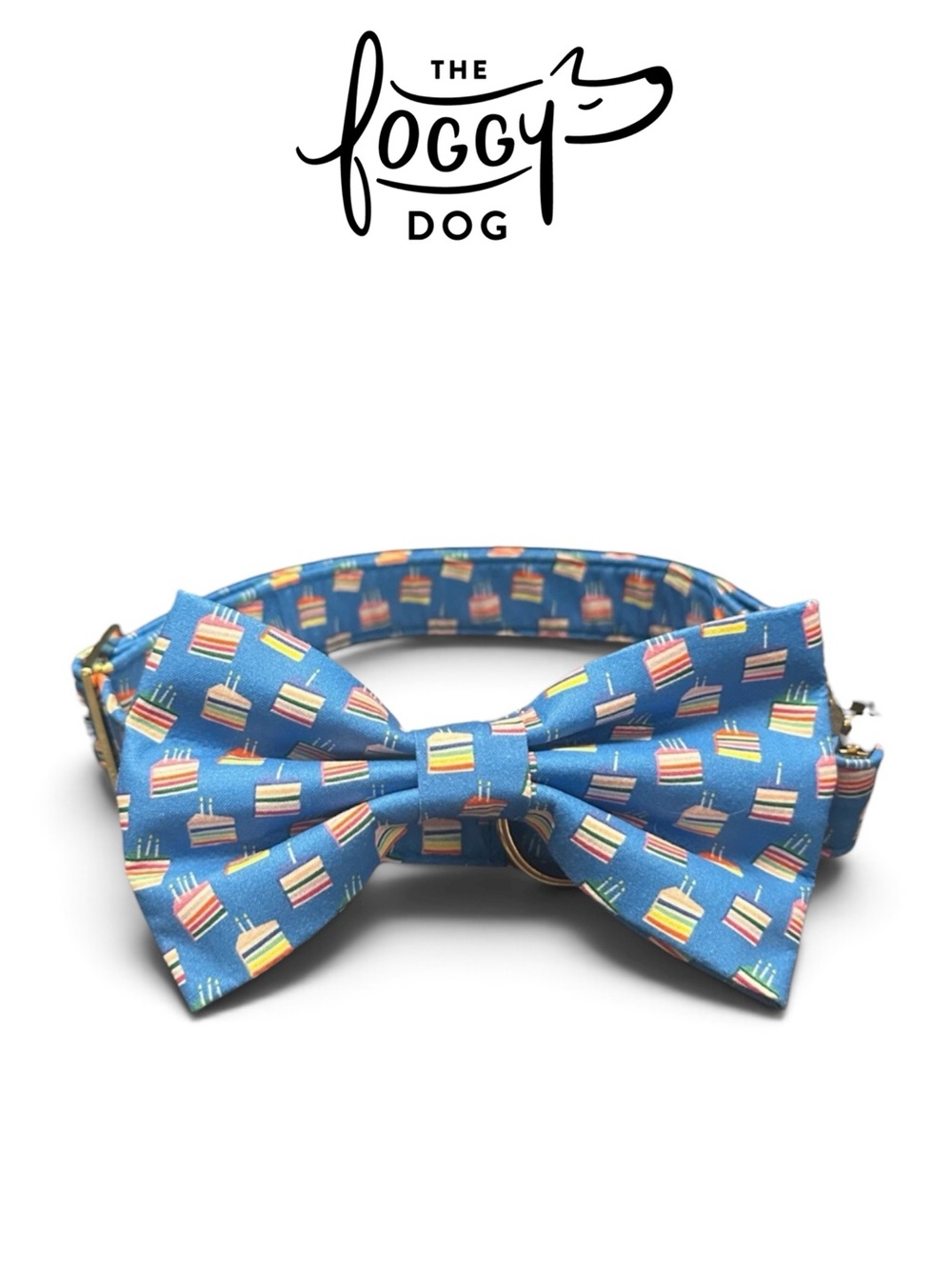 The Foggy Dog ‘Piece of Cake’ Bow Tie & Collar Set